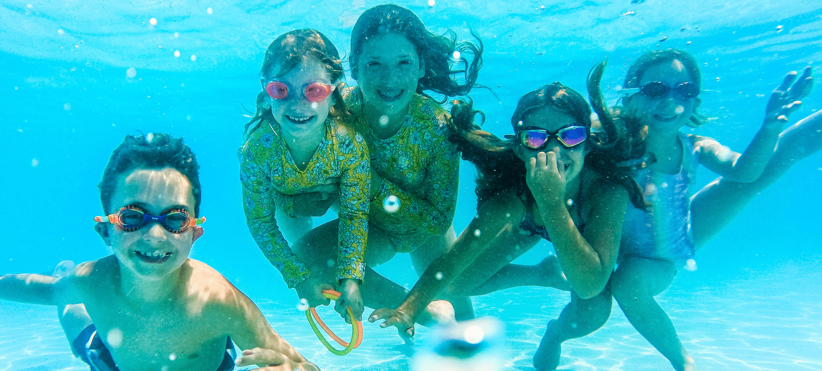 Children swimming